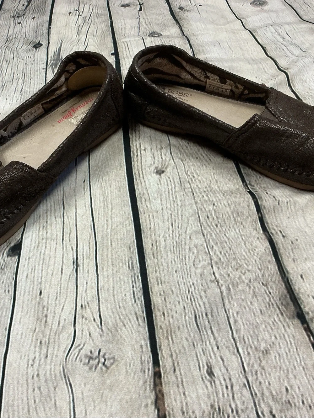 BOBS from Skechers Women's Dark Brown Slip-On Flats